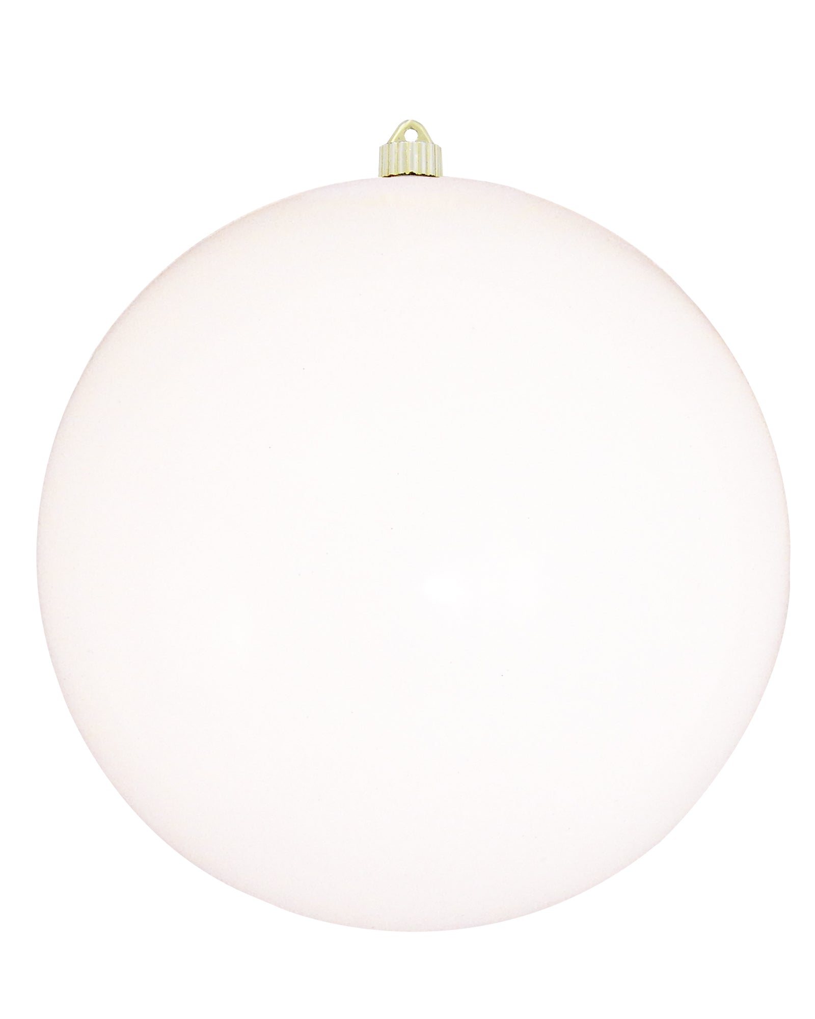 Christmas by Krebs Pure White 12 in Shatterproof Commercial Grade Christmas Ornament #KBX00019